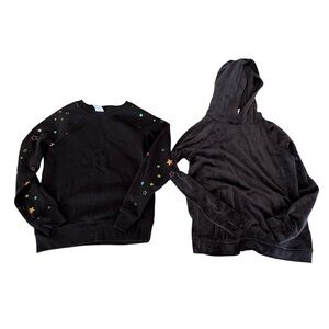 Bundle: 2 Black Sweatshirts (Athletic Works + 32° Heat)